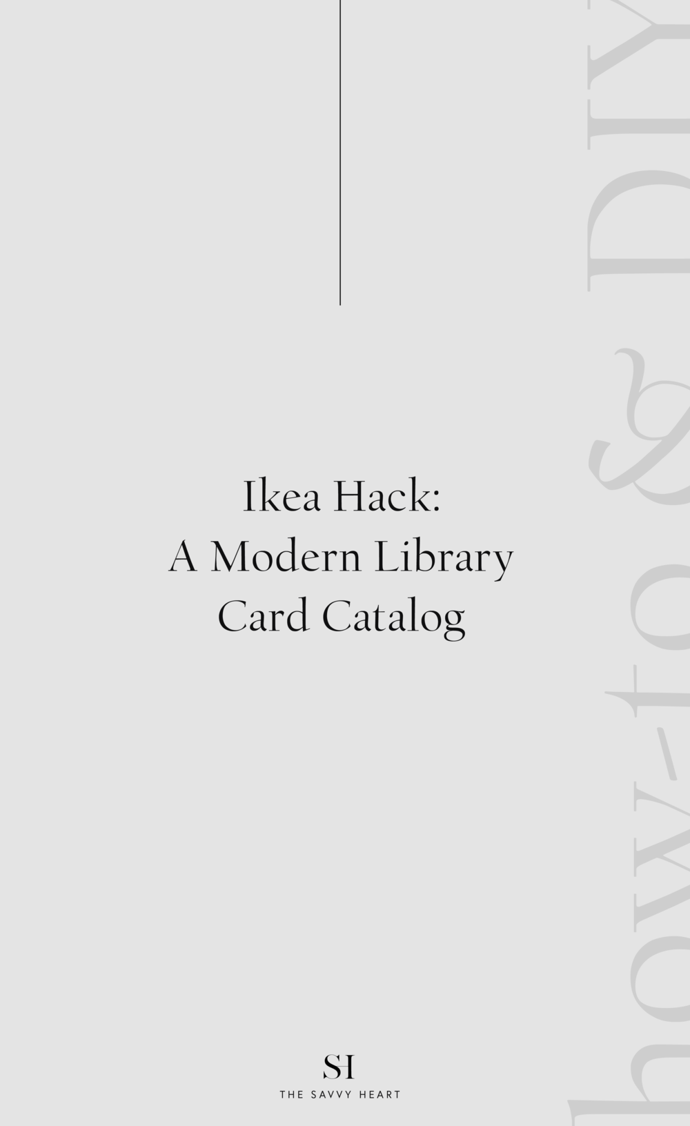 DIY Ikea Hack - A Modern Library Card Catalog Using Kallax Shelves Intended For Library Catalog Card Template