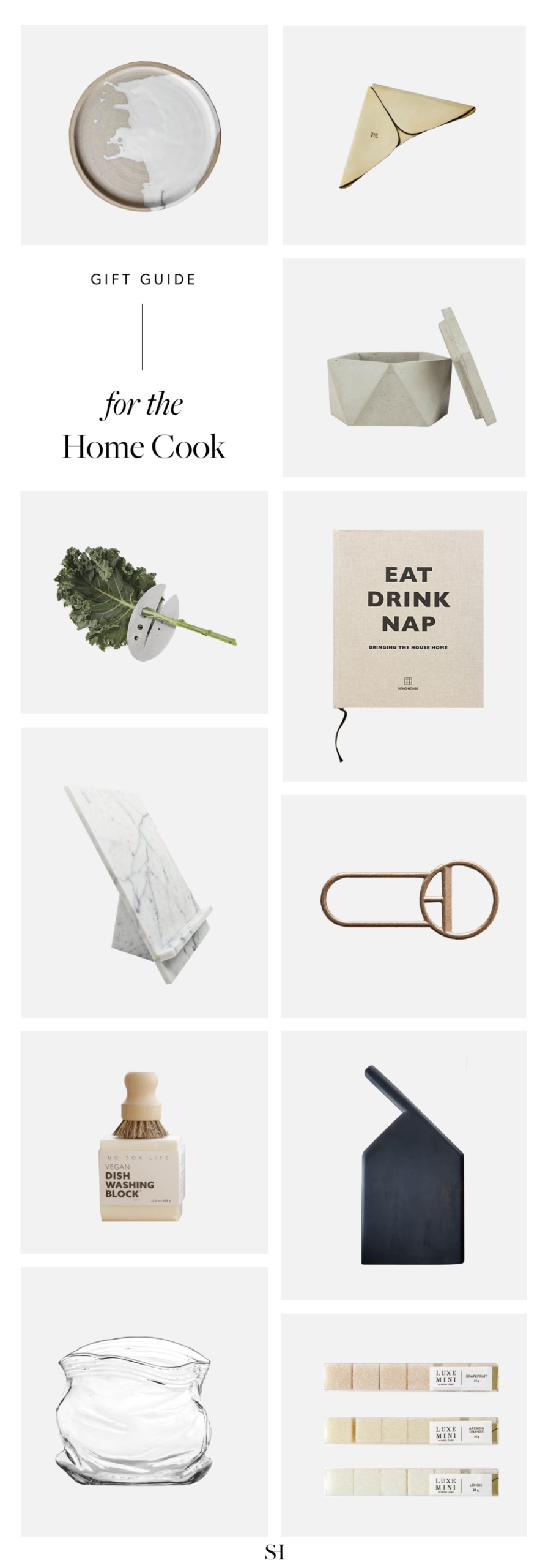 Holiday Christmas Gift Guide Ideas for The Host or Home Cook with Minimal Style by The Savvy Heart.png