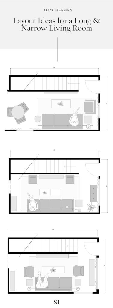 Narrow Living Room Floor Plan and layout ideas