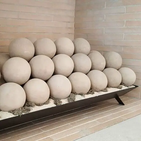 Concrete & Ceramic Fire Balls The Modern Upgrade Your Fireplace Needs