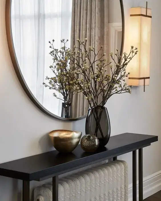 Console Sofa Entry Table What S, Height Mirror Above Console Table