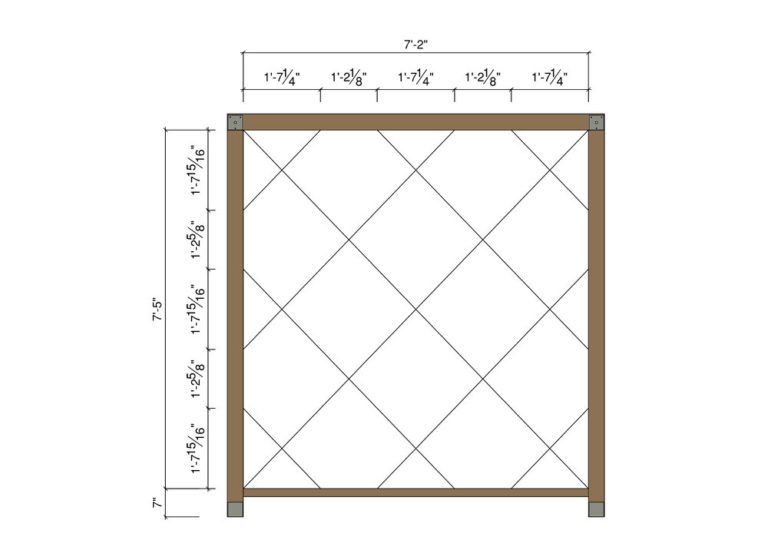 How To Make A Freestanding Diamond Trellis (with plans) The Savvy