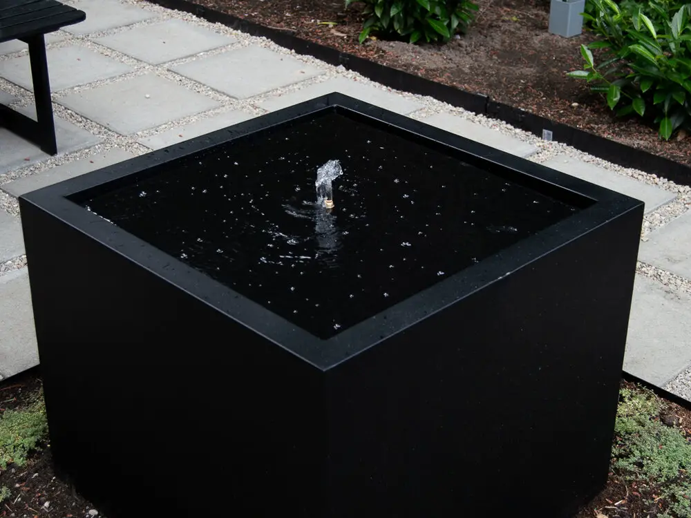 Creating A Fake Water Feature With A Metal Sheet