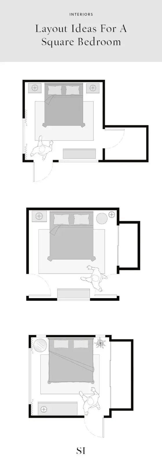 Floor Plan Layout Ideas For A Square 12 X 12 Bedroom By The Savvy Heart Interior Design Studio 560x1600 