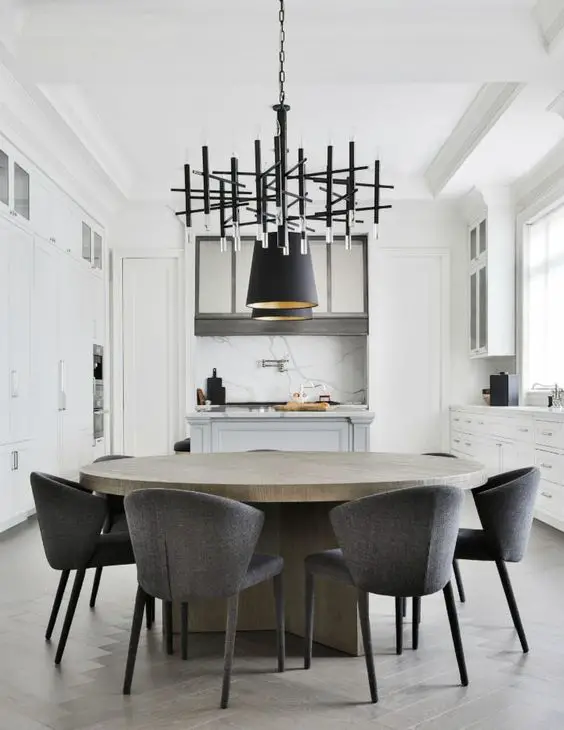 chandelier for round dining room table