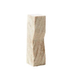 Travertine-stone-pedestal-how-to-decorate-a-plinth