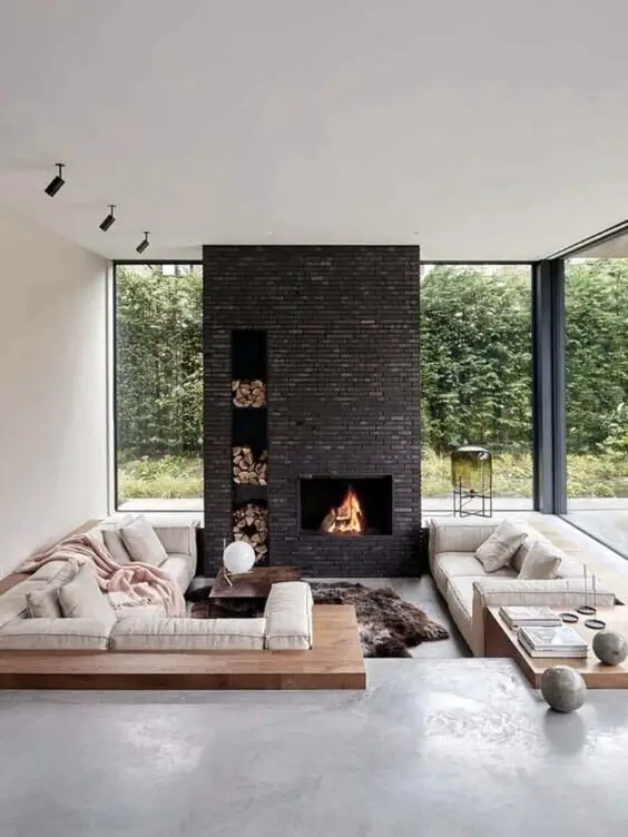 mid century modern sunken living room - trend or timeless - the savvy heart blog.jpg