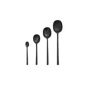 aluminum black serving spoons - Chic entertaining must haves for hosting and serving by the savvy heart