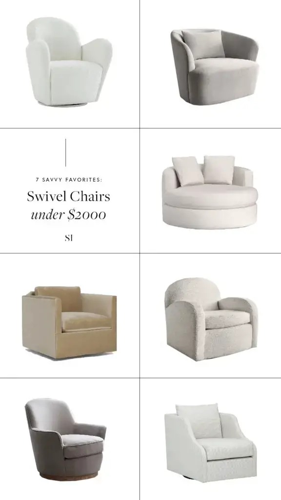 Top Rated Swivel Chairs For A Modern, White Swivel Chairs For Living Room