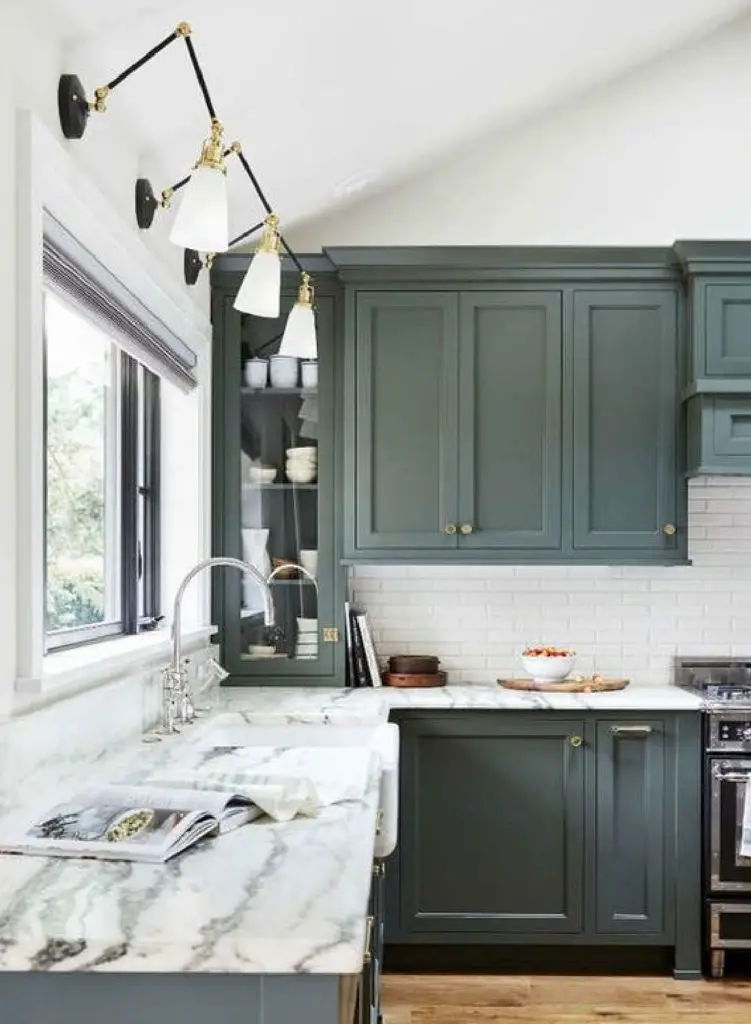 Transitional And Traditional Green Kitchen Cabinet Ideas By The Savvy Heart Blog 751x1024 