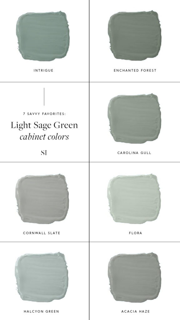 Top 7 Light Sage Green Paint Colors for Kitchen Cabinets + 10 Examples ...