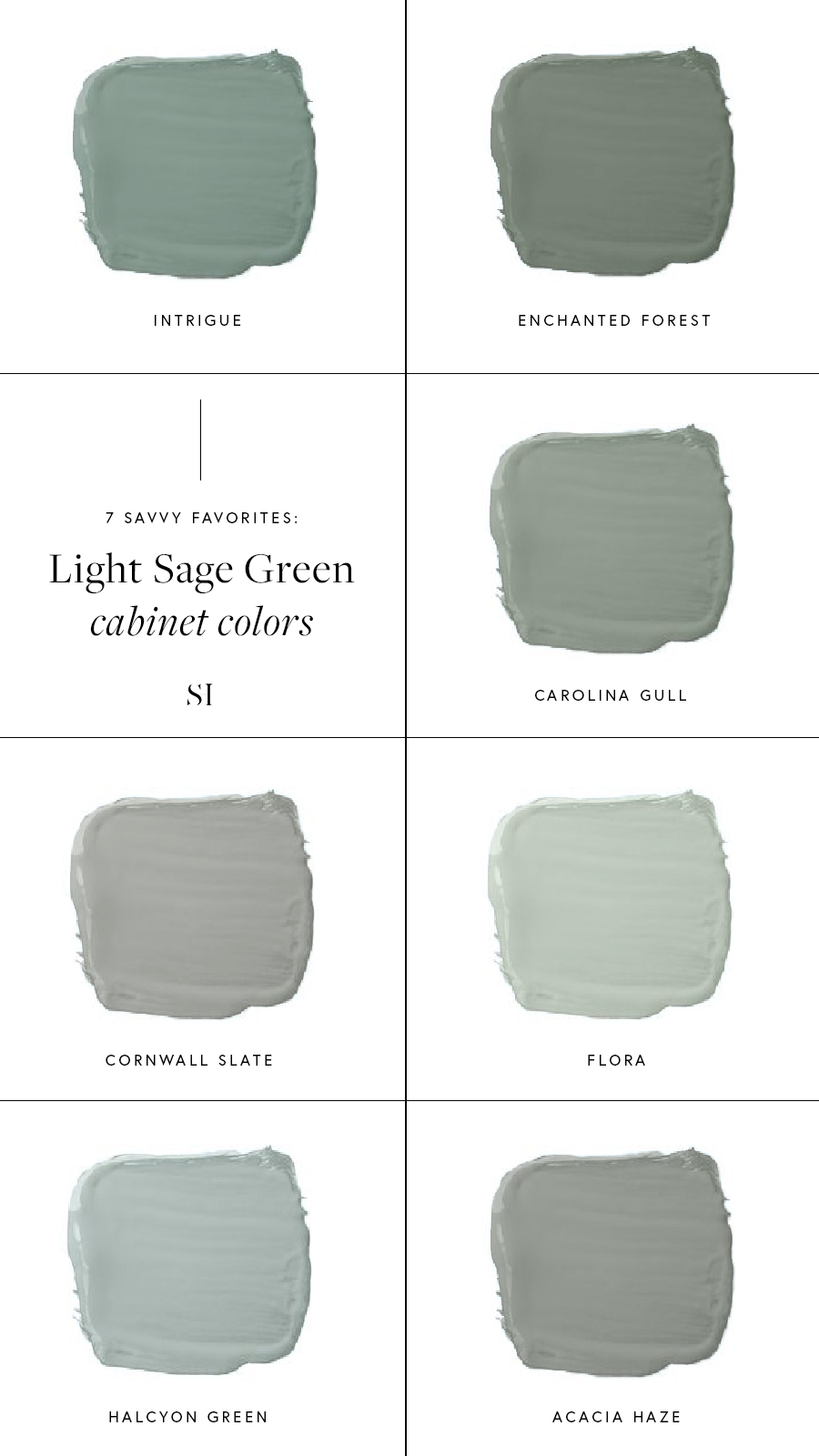 Top 7 Light Sage Green Paint Colors: