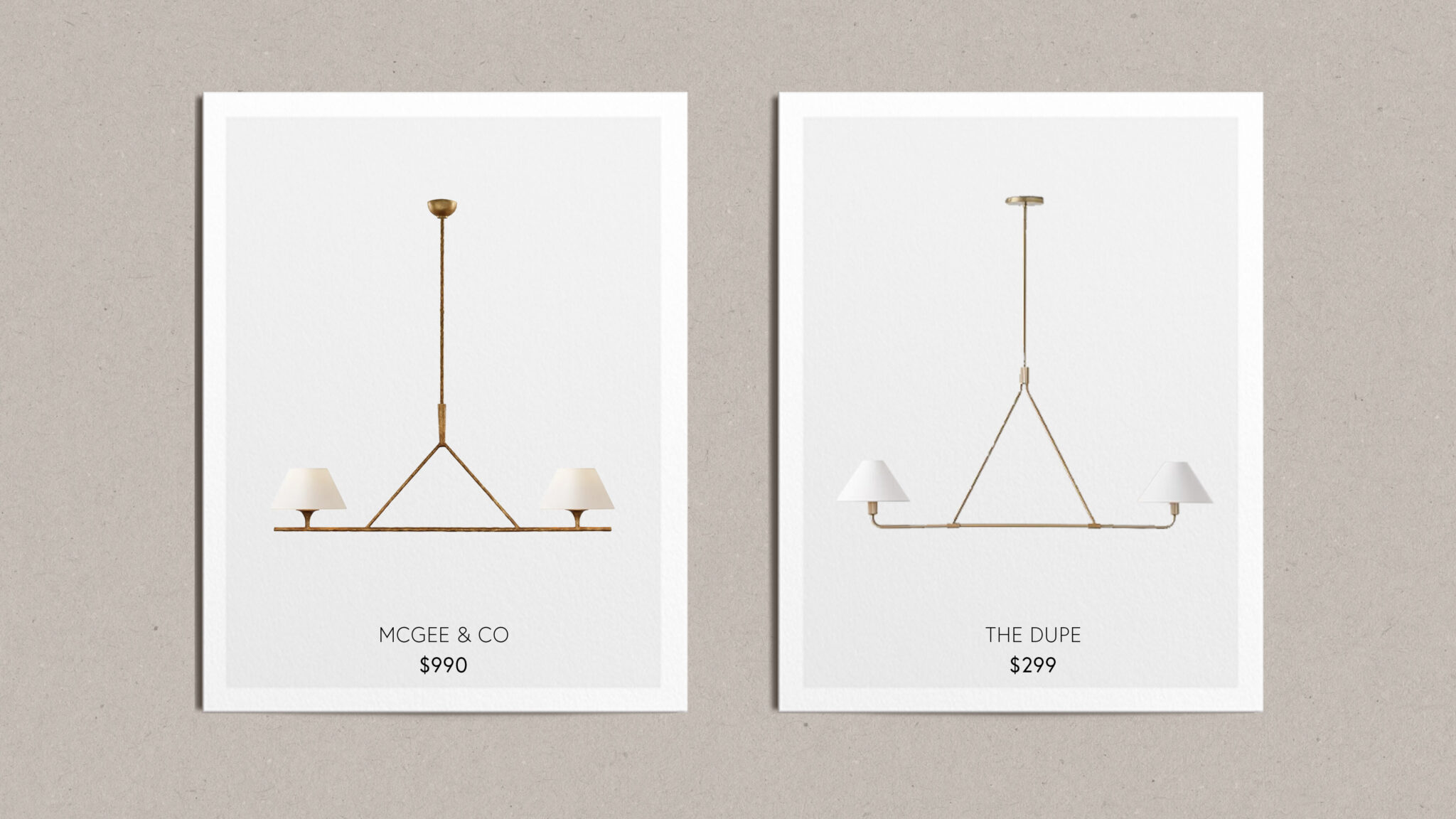 10 Nearly Identical McGee & Co. Lighting Dupes Pendants, Chandeliers