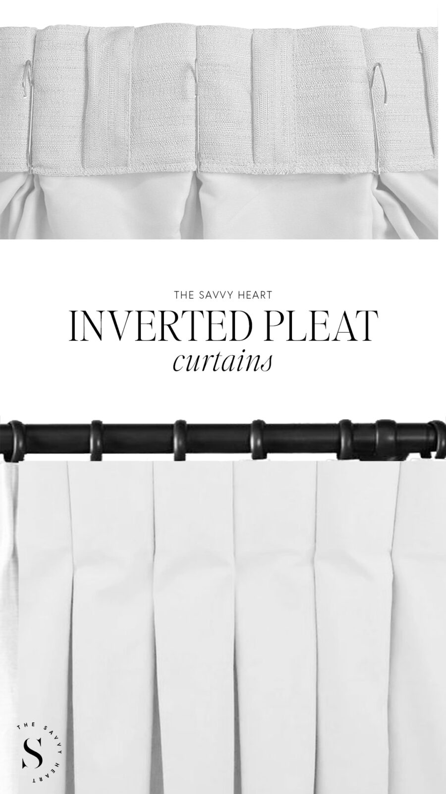 Different Drapery & Curtain Styles: What Types To Buy And Which Ones To Avoid - Inverted Pleat
