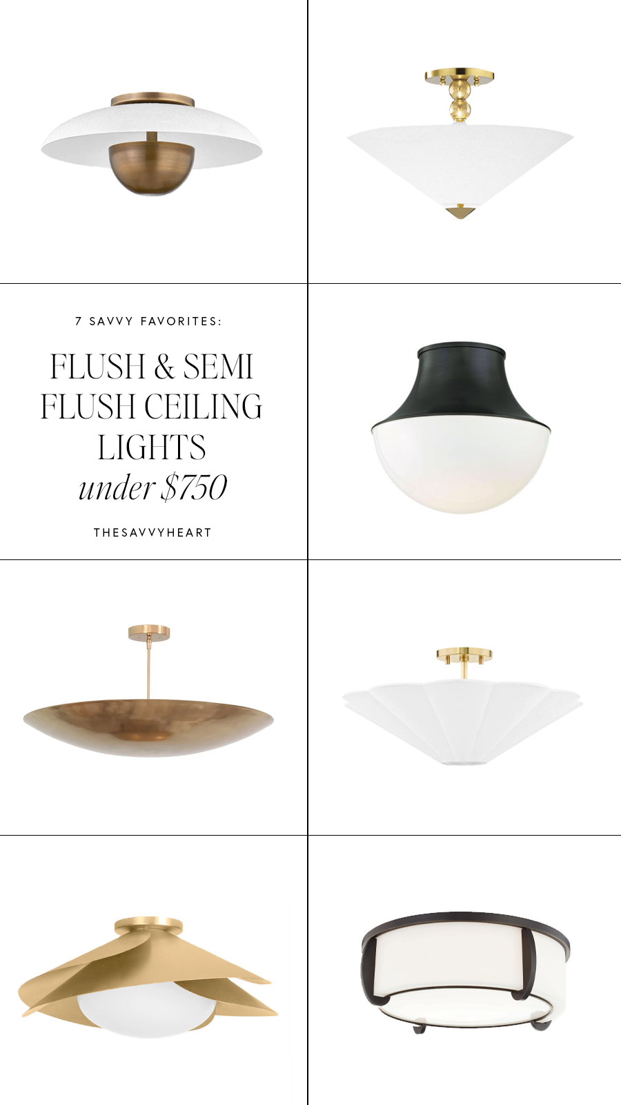 Searching for the perfect semi flush or flush lighting fixture? I rounded up 21 lights that are modern and transitional for every budget. See my designer picks.