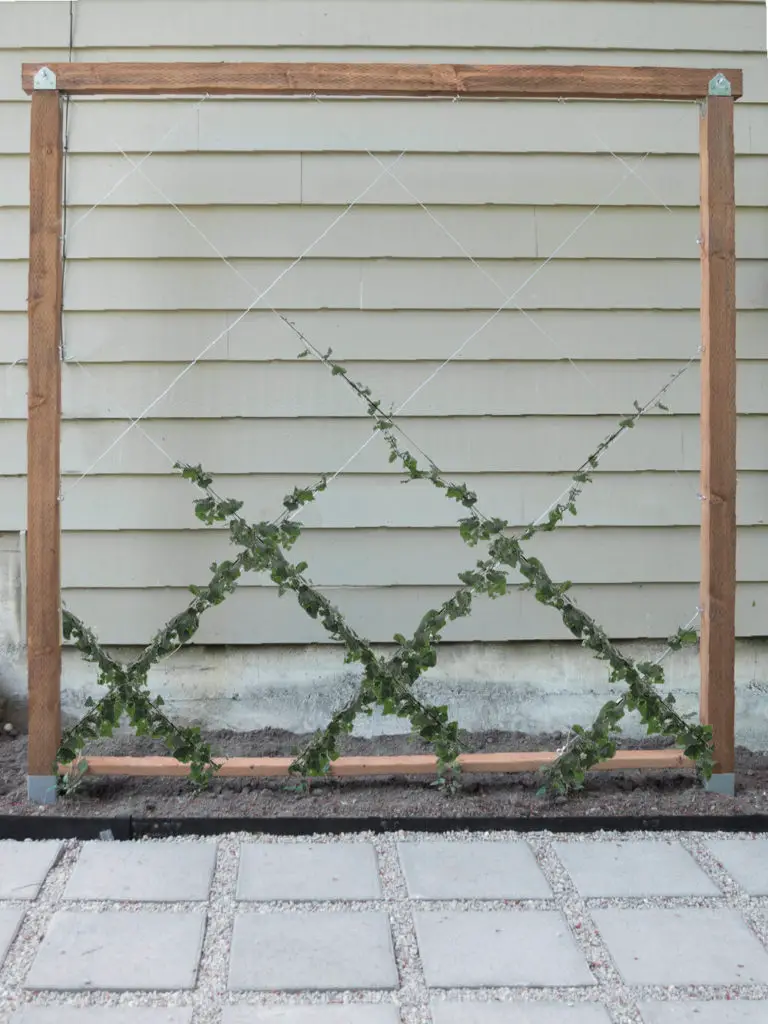 How To Make A Freestanding Diamond Trellis (with plans)