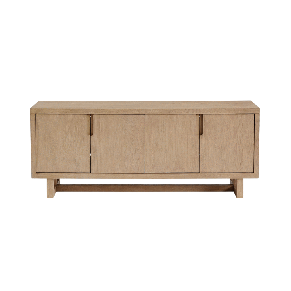 light honey oak sideboard media cabinet storage console