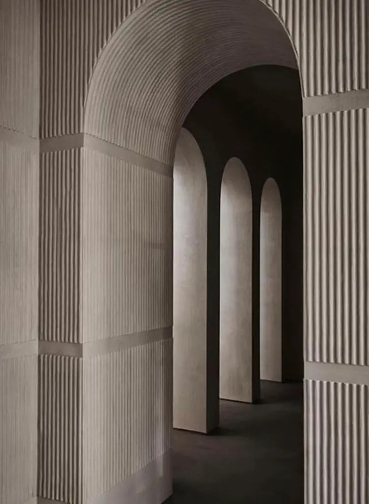 Fluted Furniture - Fluted plaster walls and wall panels - interior design trends and accent wall ideas - the savvy heart blog