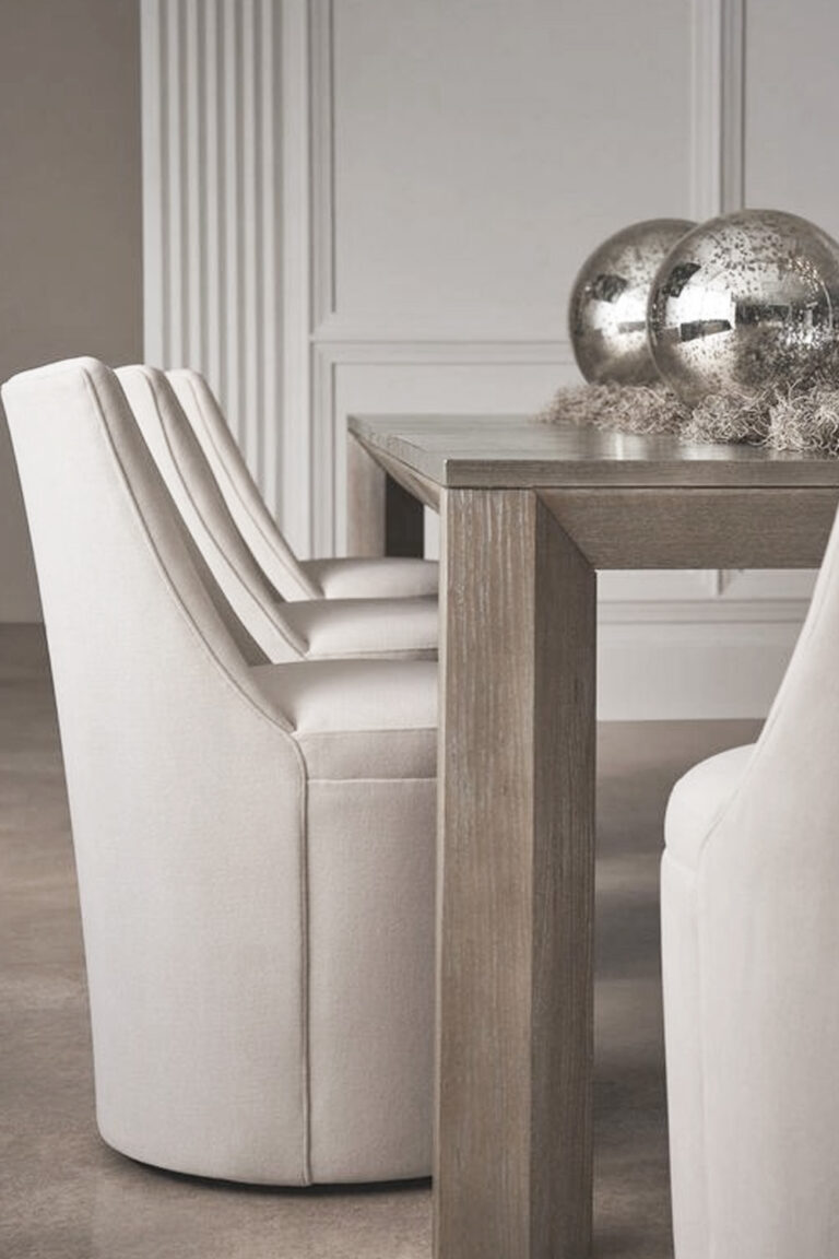 21 Upholstered Dining Room Chairs with Rolling Casters & Wheels